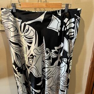 Lane Bryant Monochrome Patterned Skirt